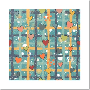 Sweet Pattern with Heart Posters and Art